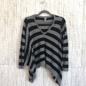 Andree Stripe SharkBite Sweater | SIZE S